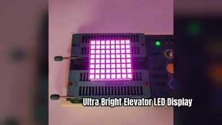 Visor de matriz de pontos LED 8x8 ultrabrilhante para elevadores