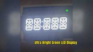 Display LED verde puro de 0,4 polegadas para temporizadores digitais