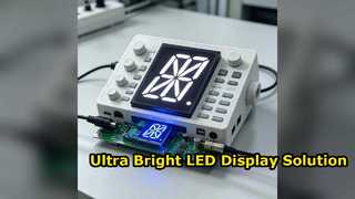Módulo de display LED de 6 segmentos ultrabrilhante em polegadas