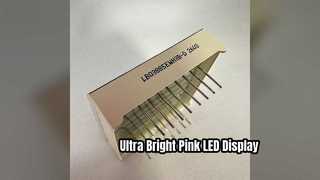 0 8 polegadas rosa display LED de 7 segmentos para indicadores digitais